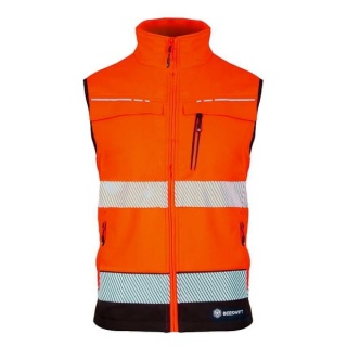 Beeswift BSDBWTTORBL Deltic Hi-Vis RIS-3279-TOM Bodywarmer Two-Tone Orange Black